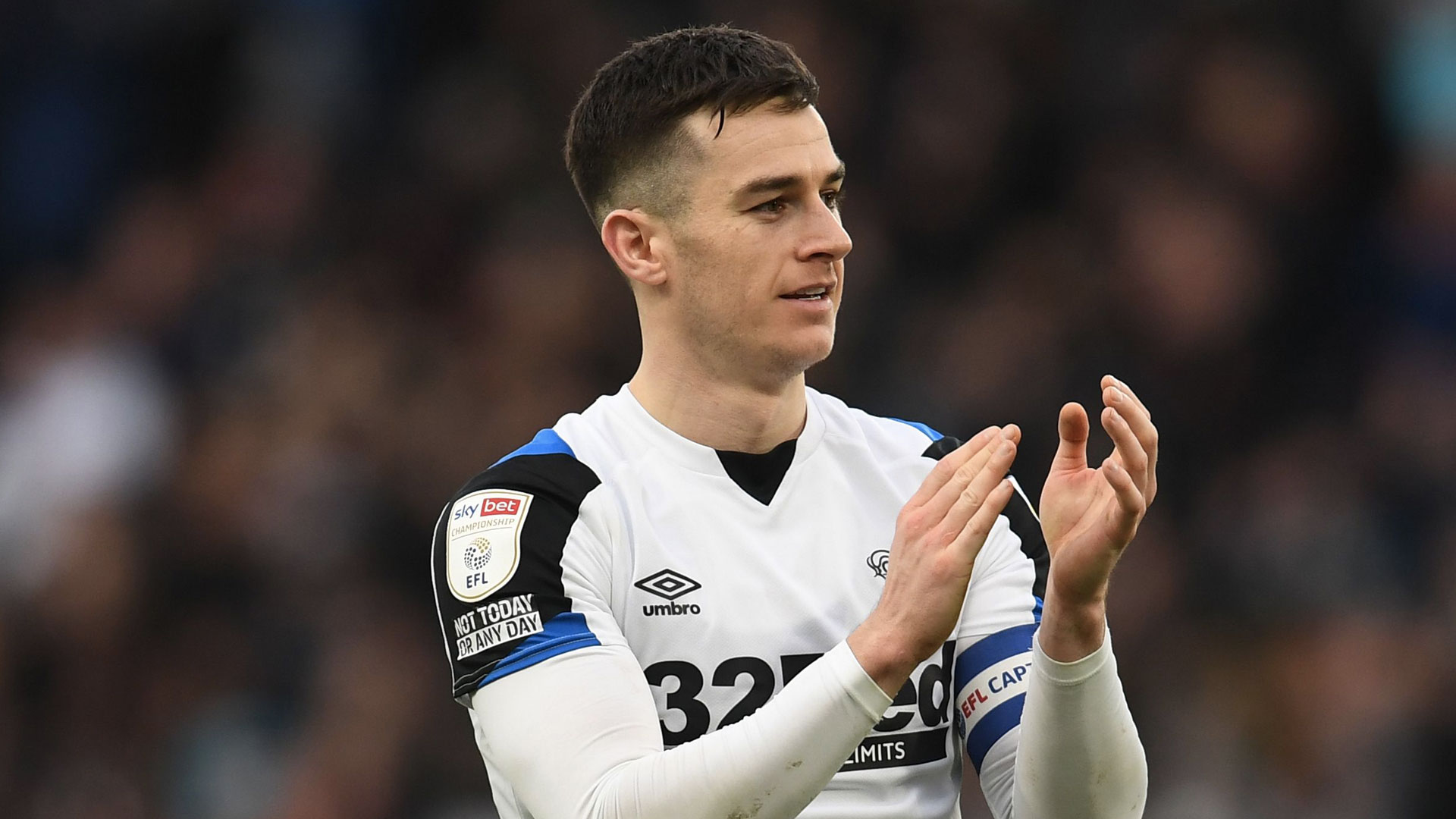 Derby County captain Tom Lawrence...