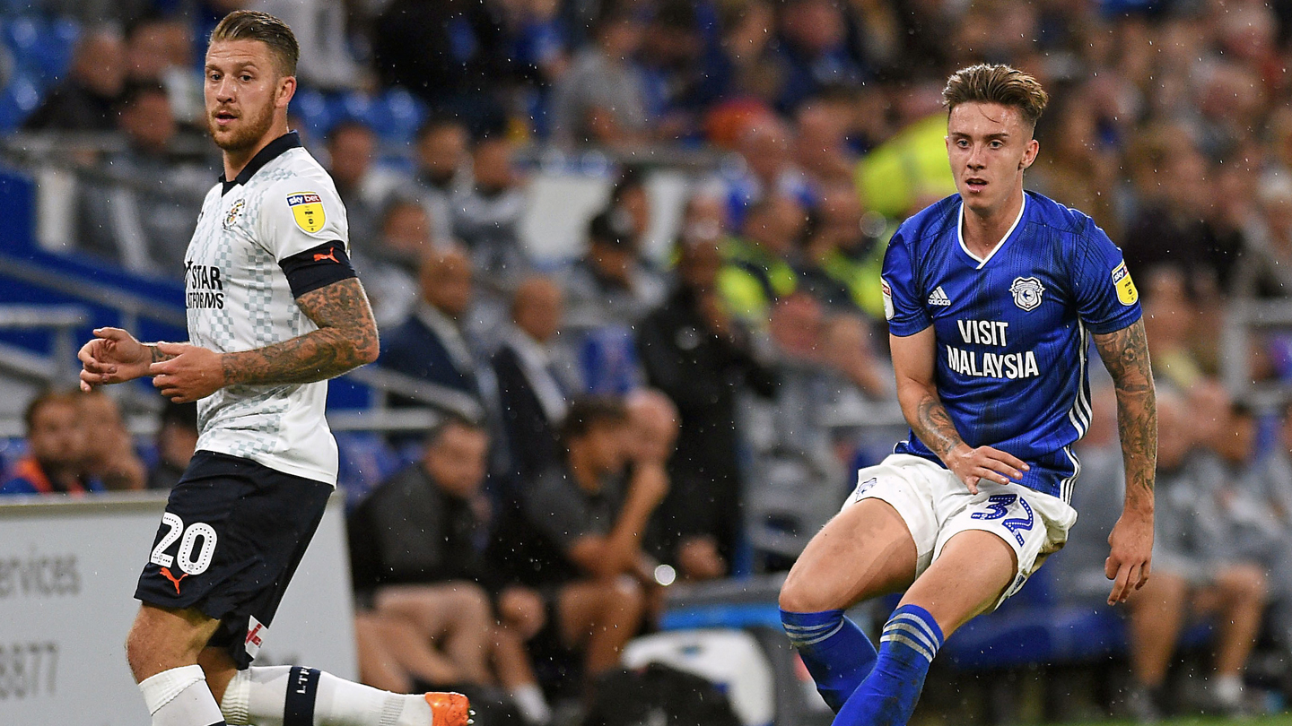 Young defender Cameron Coxe in action at CCS...