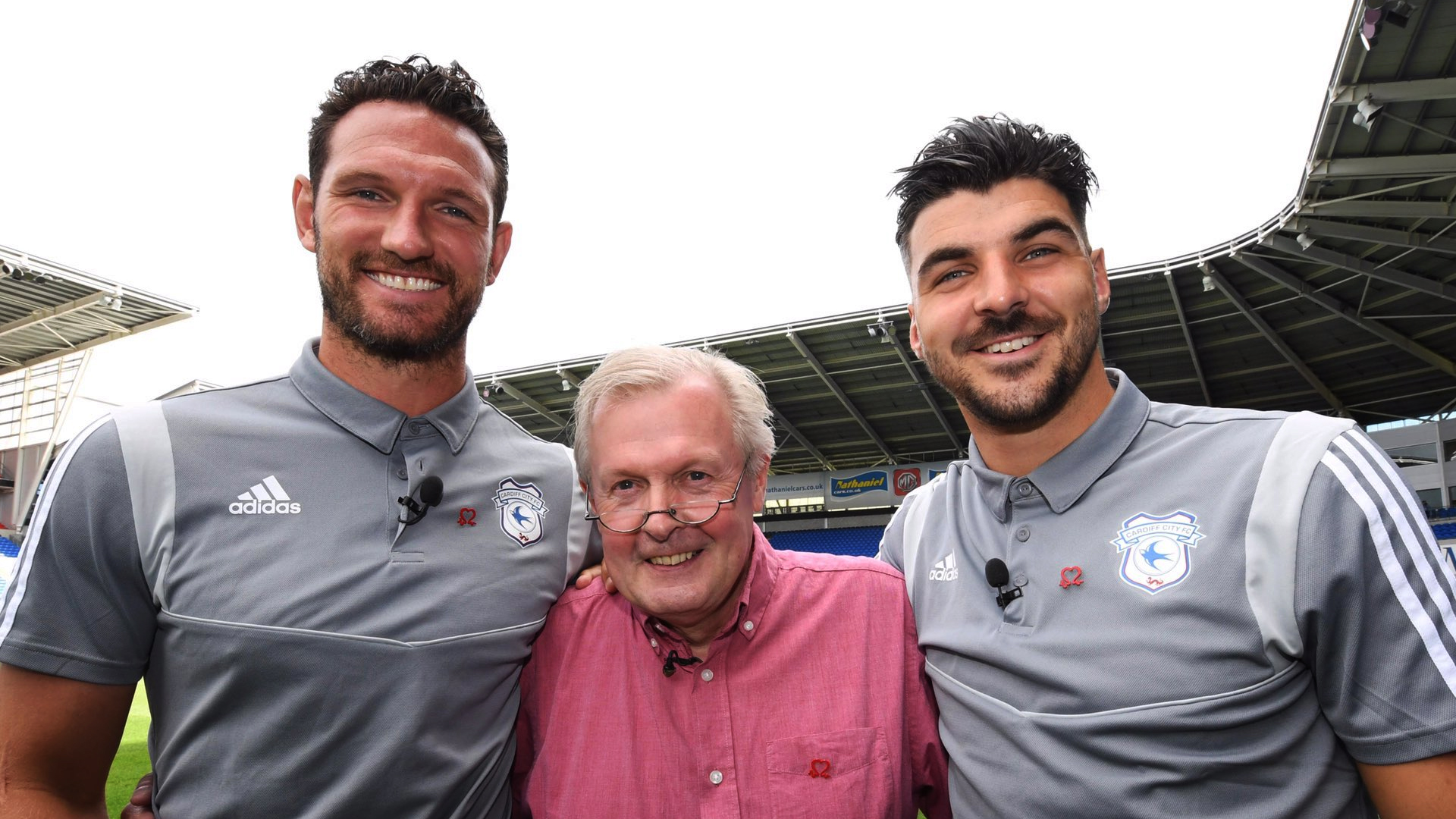 Club Doctor Len Nokes pictured with Callum Paterson and Sean Morrison