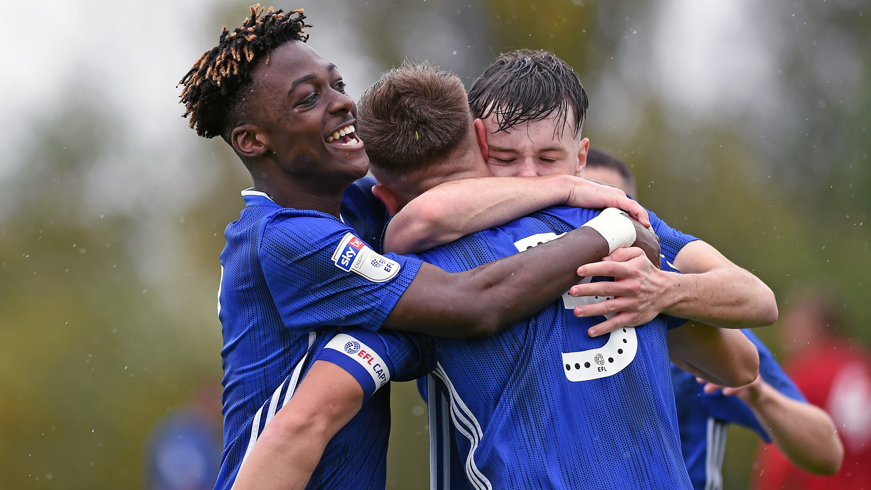 City celebrate their late equaliser...