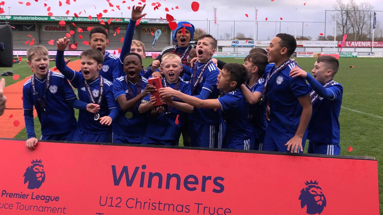 Academy U12 Premier League Truce Cup triumph Cardiff