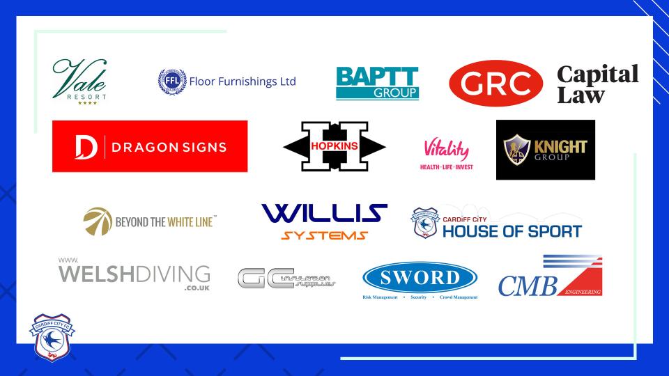Sponsors of the Women's Team for Sunday's game...