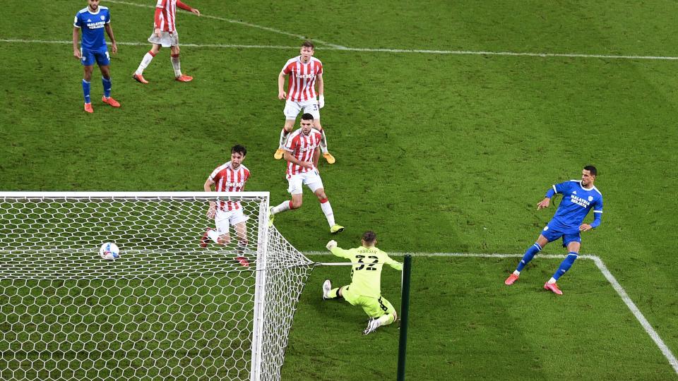 Robert Glatzel nets against Stoke City...