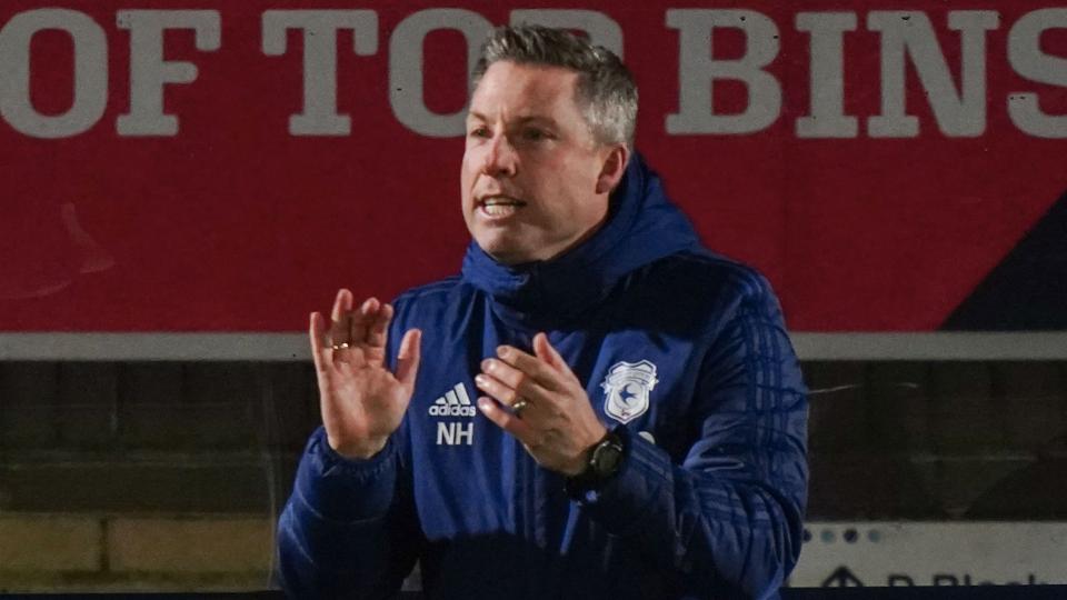 Neil Harris during the Bluebirds vs. Wycombe Wanderers...