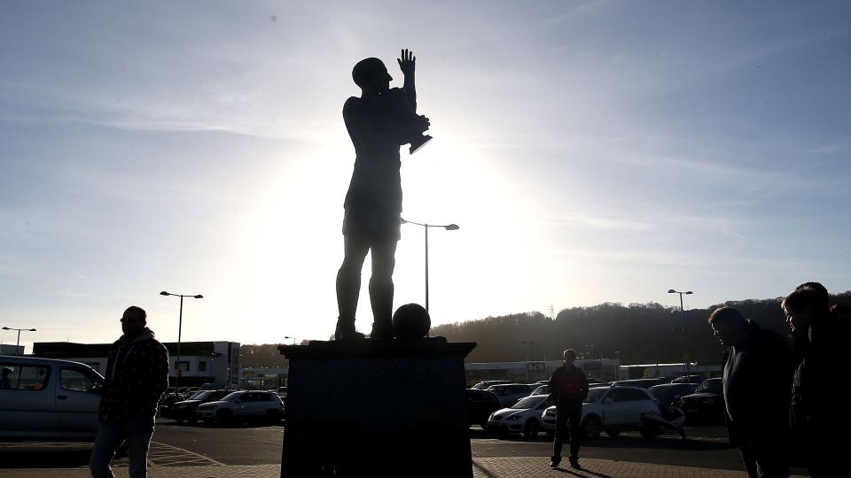 The Fred Keenor statue at CCS...