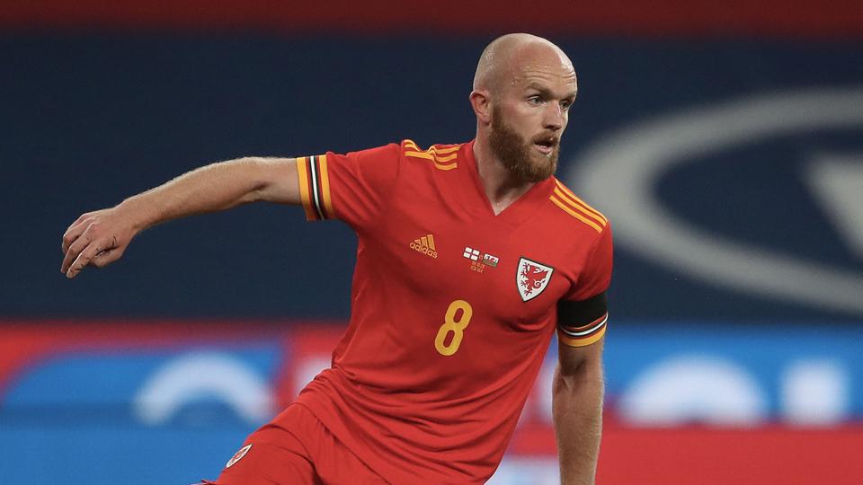 Jonny Williams in action for his country...