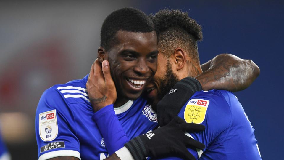 Bacuna celebrates his second goal...