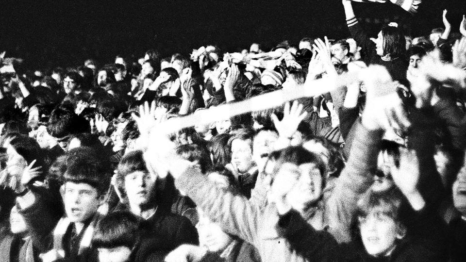 City fans when Real Madrid visited Ninian Park...
