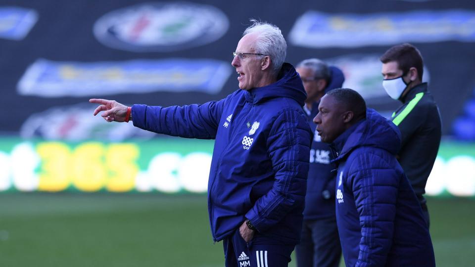 Mick McCarthy and Terry Connor on the touchline at CCS...