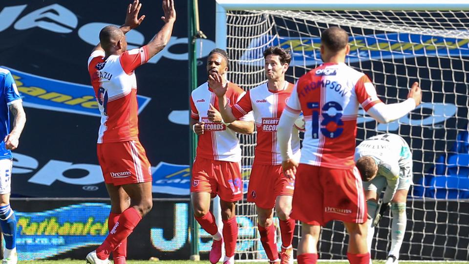 Joe Jacobson celebrates his penalty at CCS...