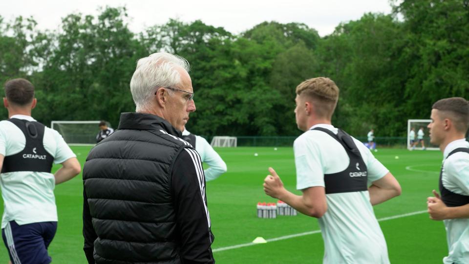 Mick McCarthy in training...