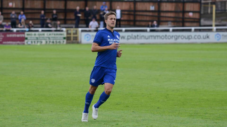 Will Vaulks in action at Twerton Park...