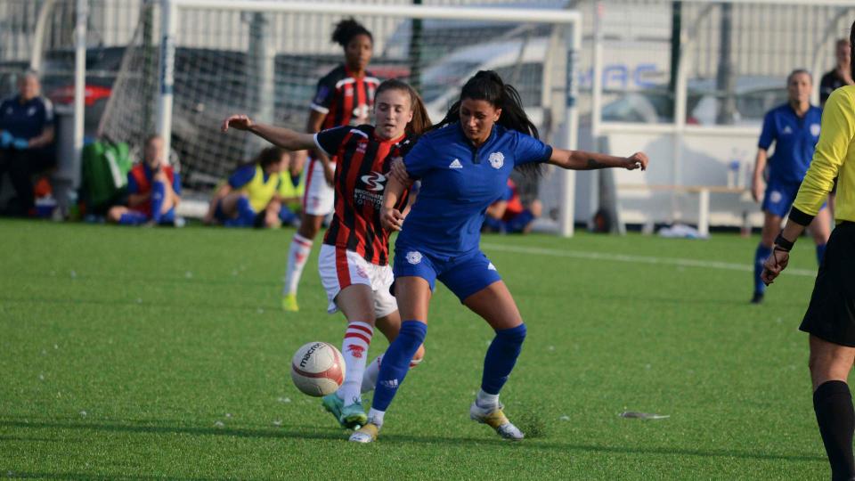 Danielle Broadhurst in action for City...