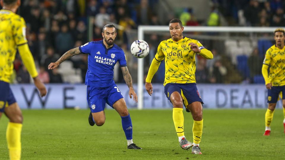Marlon Pack in action against WBA...