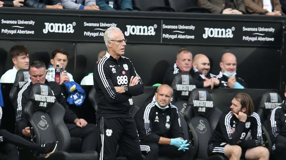 Mick McCarthy on the touchline...