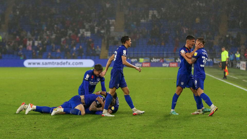 Isaak Davies in action for City at CCS...