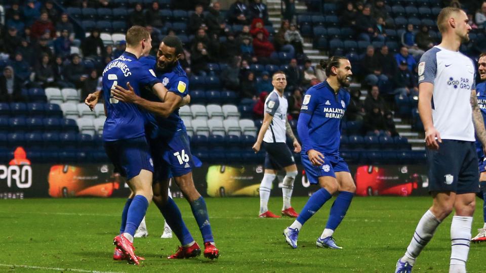Mark McGuinness celebrates his first City goal...