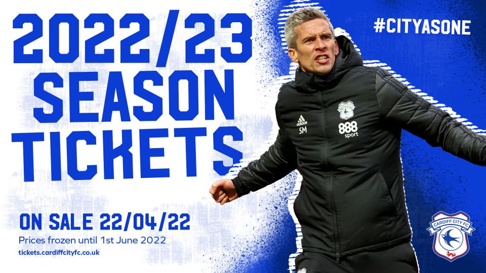 Season Tickets are on sale from 10am on Friday, April 22nd, 2022...
