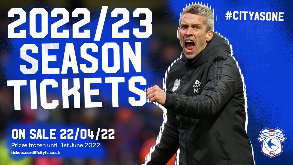 Season Tickets are on sale from 10am on Friday, April 22nd, 2022...