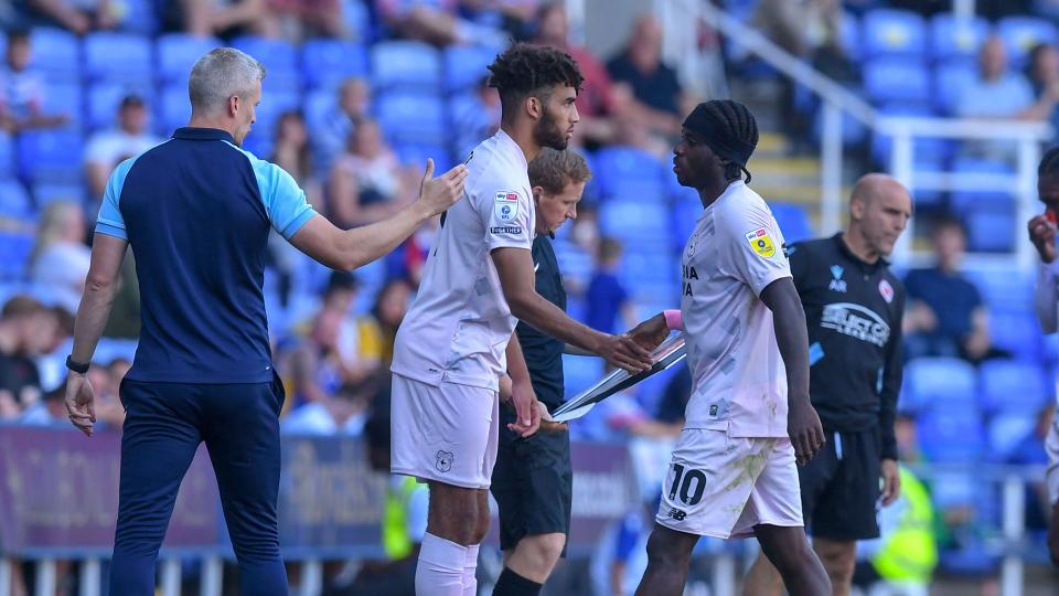 City boss Steve Morison makes a change at Reading...