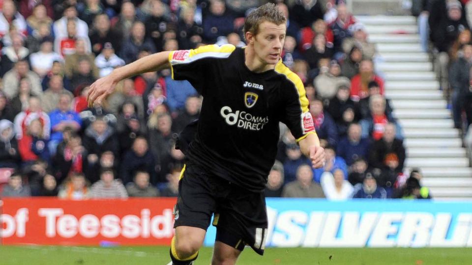 Paul Parry in action for the Bluebirds...