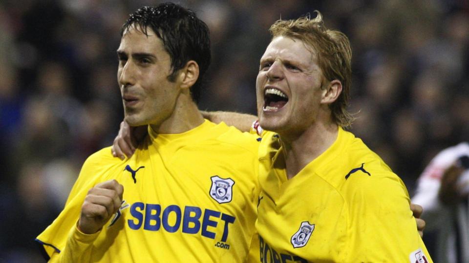 Chris Burke and Whitts celebrate at WBA...