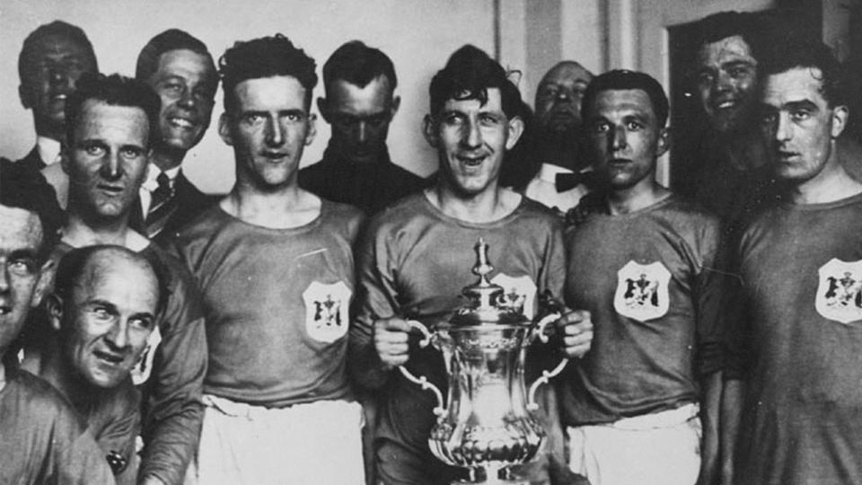 Cardiff City FC with the FA Cup, 1927