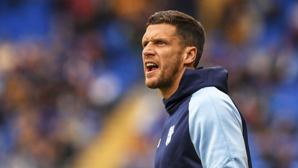 Mark Hudson on the touchline at CCS...