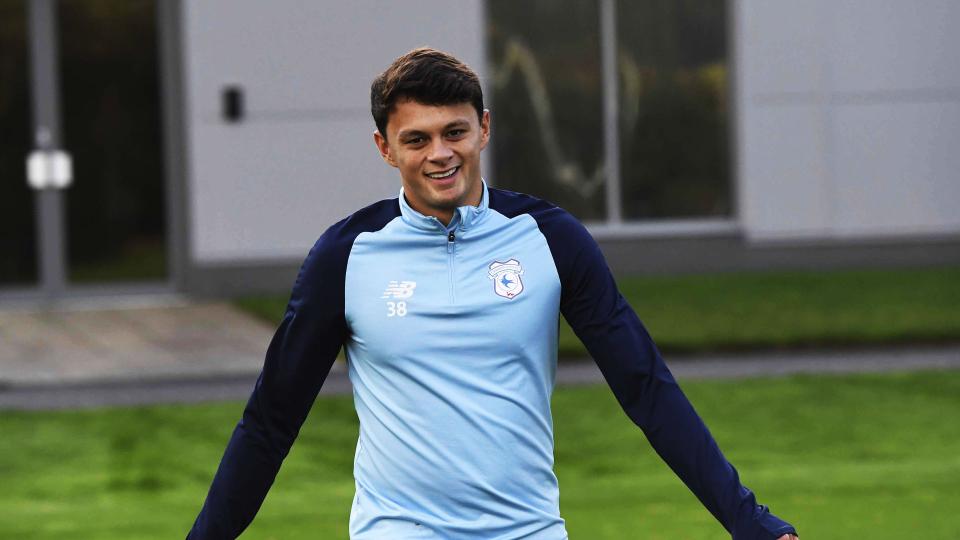 Perry Ng arrives for training...