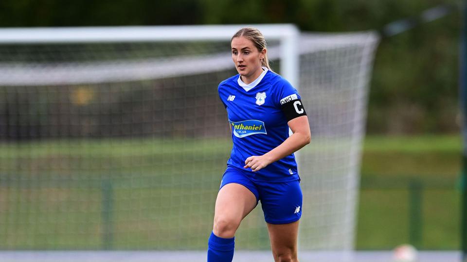 Hannah Power is a key player for Cardiff City FC Women...