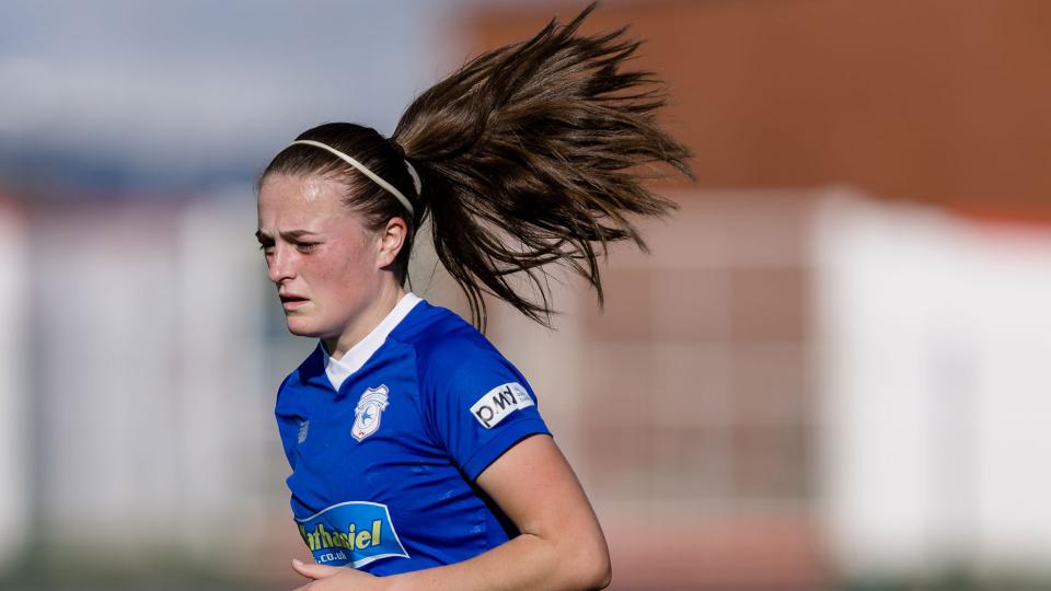 Ffion Price in action at Cardiff International Sports Campus...