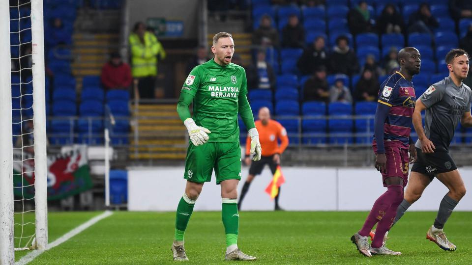 Ryan Allsop in action against QPR...