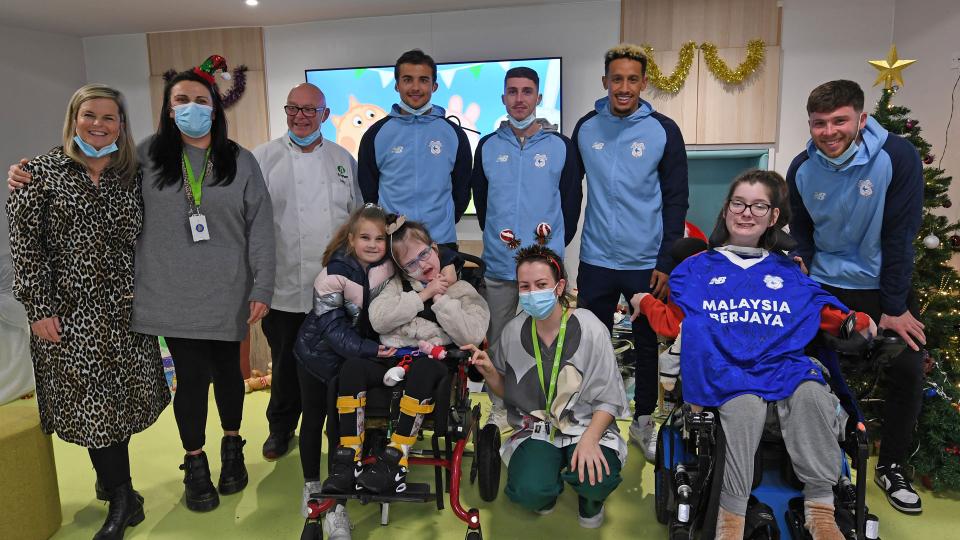 The Bluebirds visited Tŷ Hafan earlier this week...