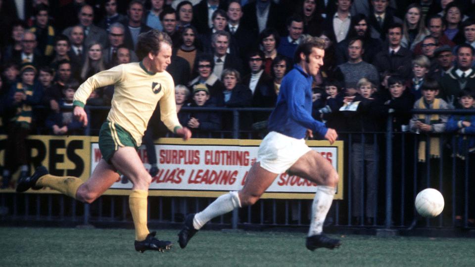 David Carver playing for the Bluebirds in 1971.