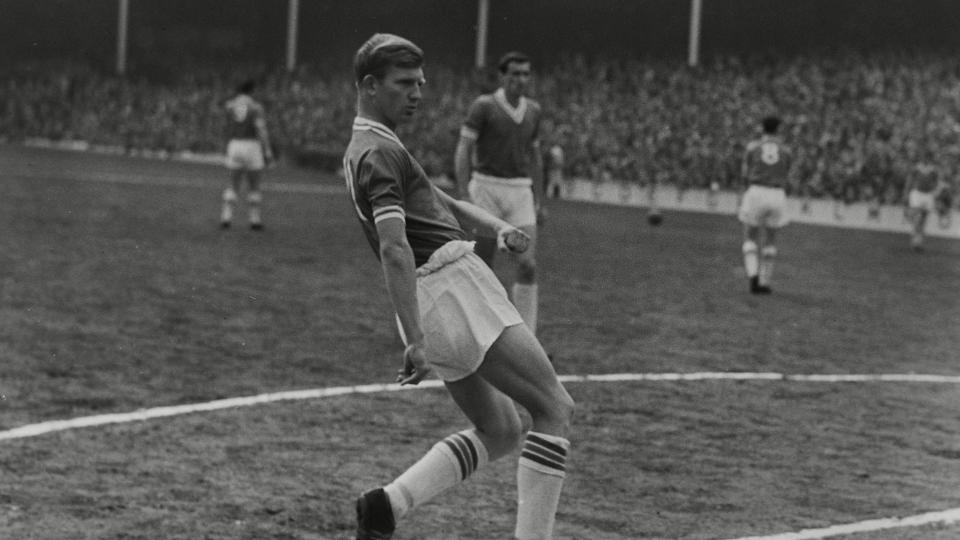 Alan Durban in action for City...