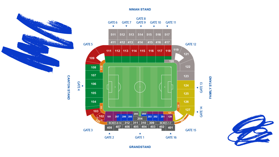Stadium map