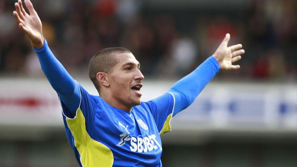 Jay Bothroyd celebrates his goal against Watford...