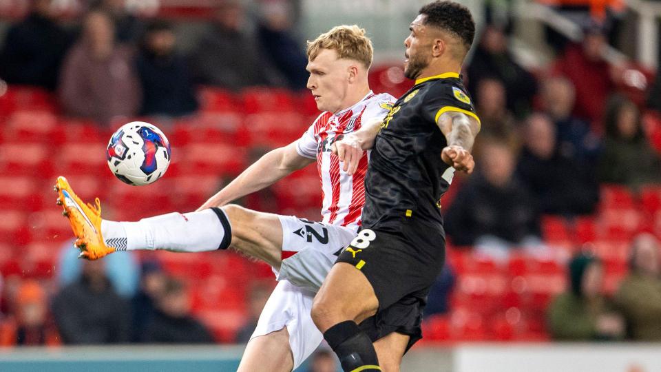 Stoke City and Wigan Athletic in action...