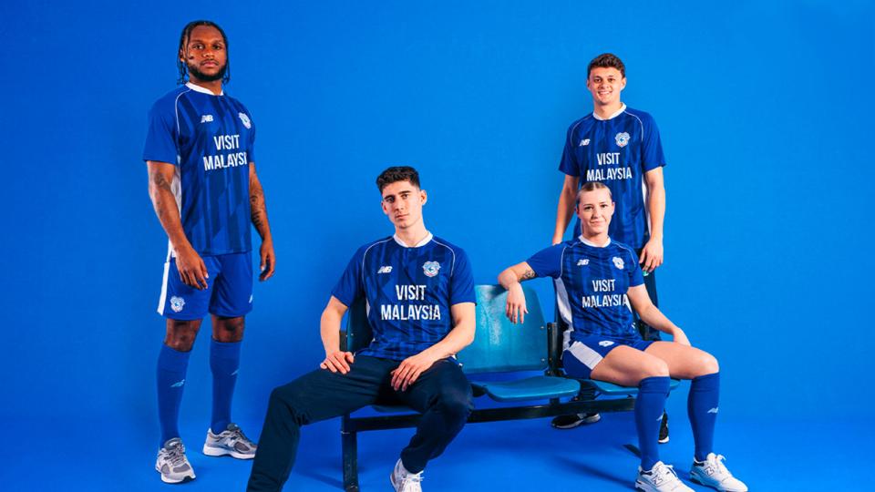 The Bluebirds in their new 2023/24 home kit...