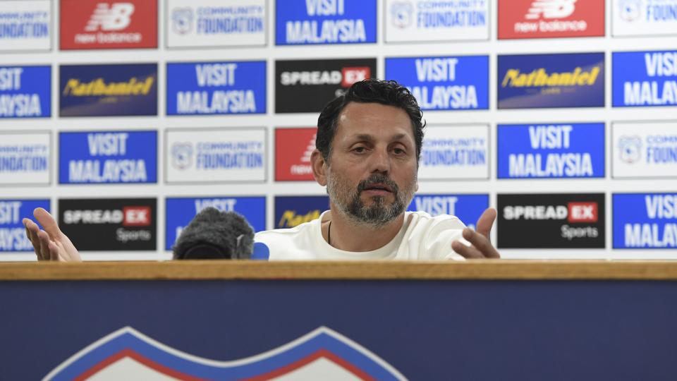 Erol Bulut talks to the press pre-SWFC...