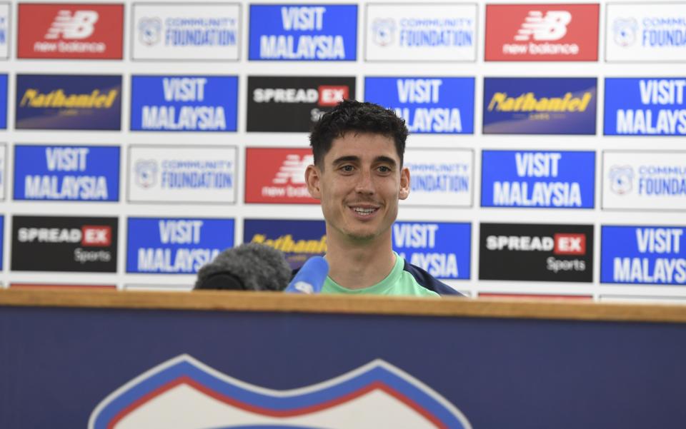 Callum O'Dowda spoke to the press before Cardiff City's fixture against Leeds United