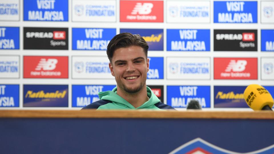 Ollie Tanner speaks to the press