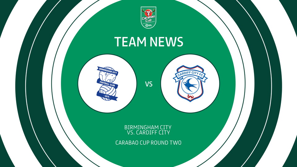 Birmingham City vs. Cardiff City in Carabao Cup action...