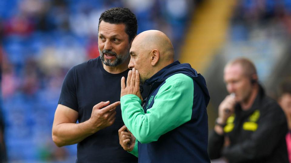 Erol Bulut on the touchline during Cardiff City's fixture against Queens Park Rangers