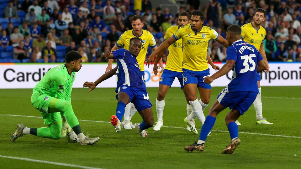 Xavier Benjamin in action for Cardiff City