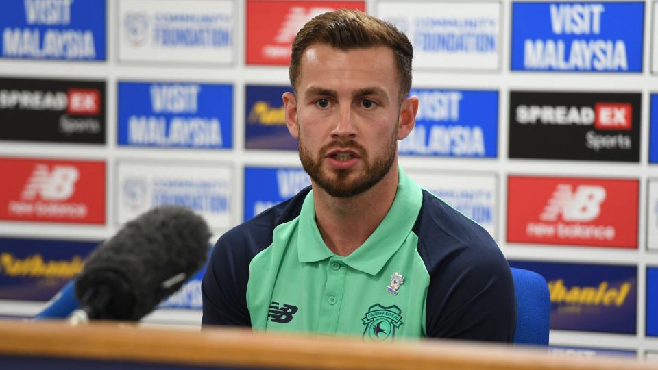 Joe Ralls speaks to the press