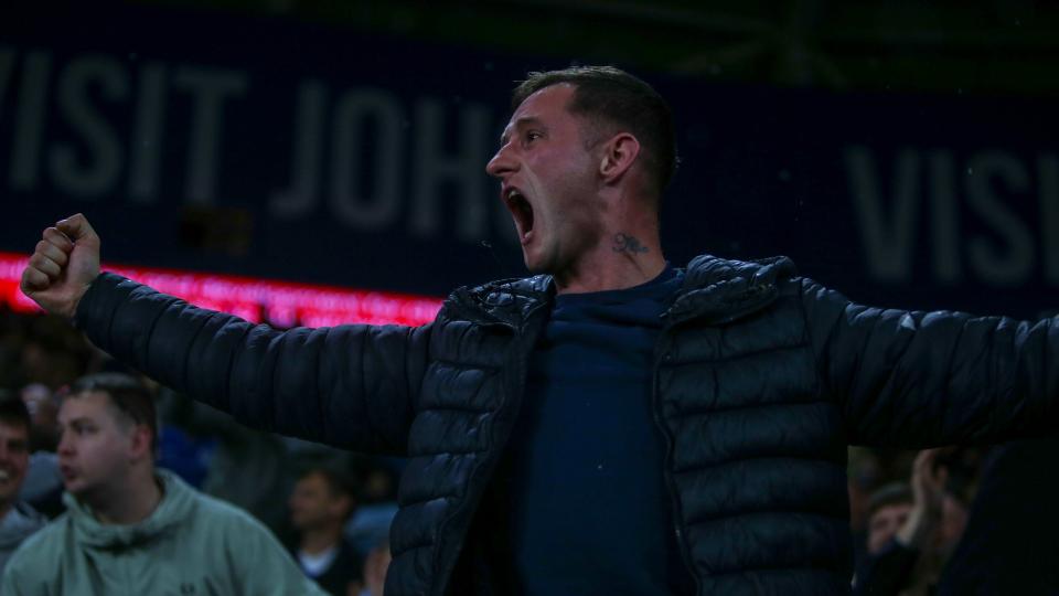 City fans celebrate...