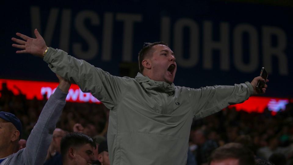 City fans celebrate...