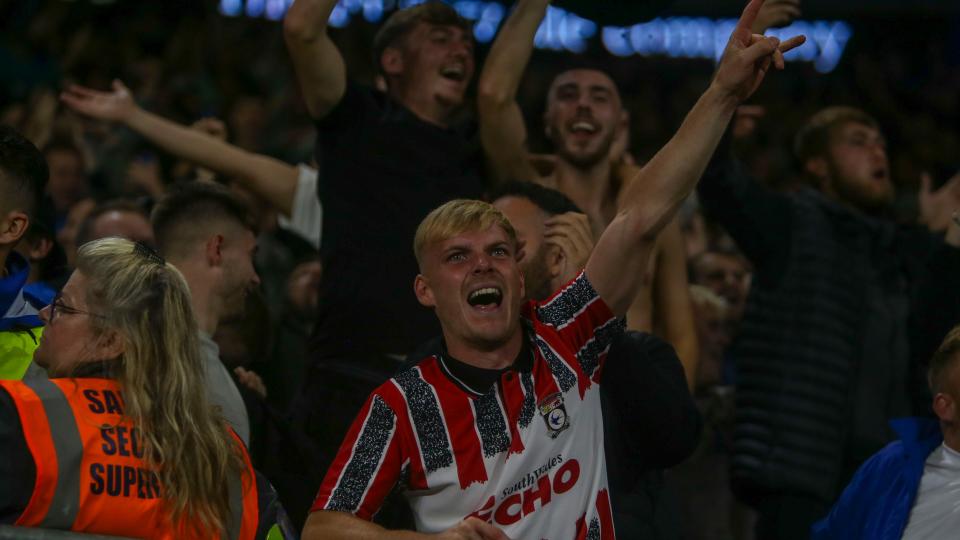 City fans celebrate...