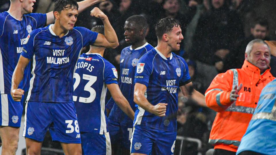 Ryan Wintle and the lads celebrate...